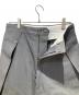 中古・古着 newnow (ニューナウ) Deformed Tuck Pants グレー サイズ:M：13000円