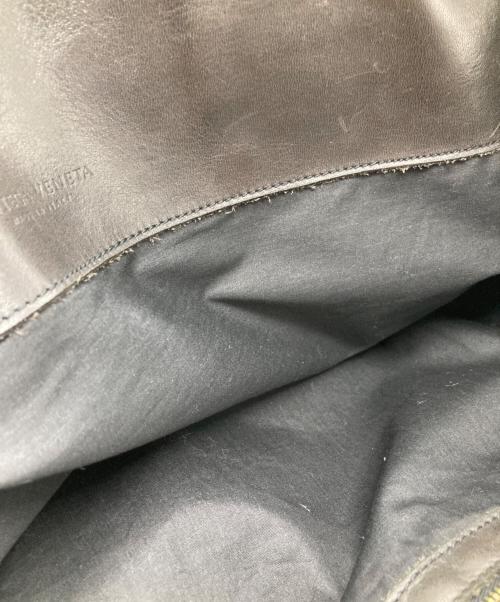 BOTTEGA VENETA（ボッテガベネタ）BOTTEGA VENETA (ボッテガベネタ) トートバッグキャンバス×レザー ブラック×ベージュの古着・服飾アイテム
