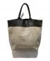 BOTTEGA VENETA（ボッテガベネタ）の古着「トートバッグキャンバス×レザー」｜ブラック×ベージュ