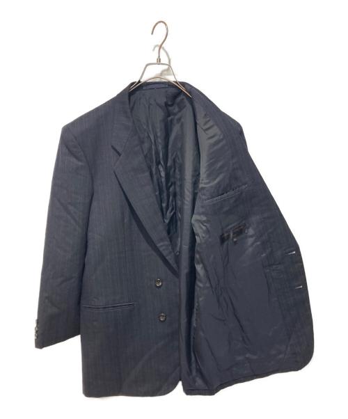 COMME des GARCONS HOMME（コムデギャルソン オム）COMME des GARCONS HOMME (コムデギャルソン オム) ストライプテーラードジャケット ブラック サイズ:Mの古着・服飾アイテム