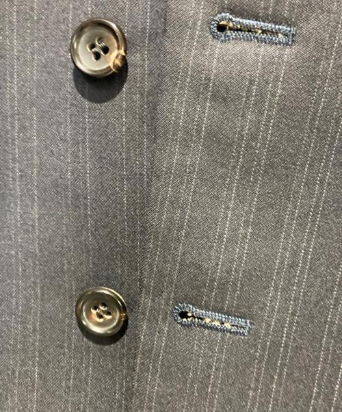 COMME des GARCONS HOMME（コムデギャルソン オム）COMME des GARCONS HOMME (コムデギャルソン オム) ストライプテーラードジャケット ブラック サイズ:Mの古着・服飾アイテム