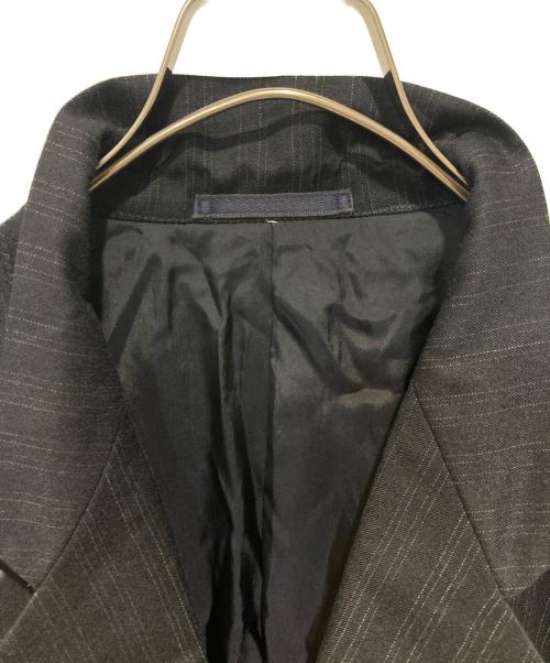 COMME des GARCONS HOMME（コムデギャルソン オム）COMME des GARCONS HOMME (コムデギャルソン オム) ストライプテーラードジャケット ブラック サイズ:Mの古着・服飾アイテム