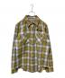 Schott（ショット）の古着「ネルシャツ」｜グレー×イエロー