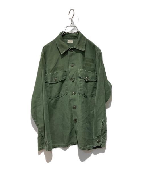 US ARMY（ユーエスアーミー）US ARMY (ユーエスアーミー) ユーティリティーシャツ グリーン サイズ:15　1/2の古着・服飾アイテム