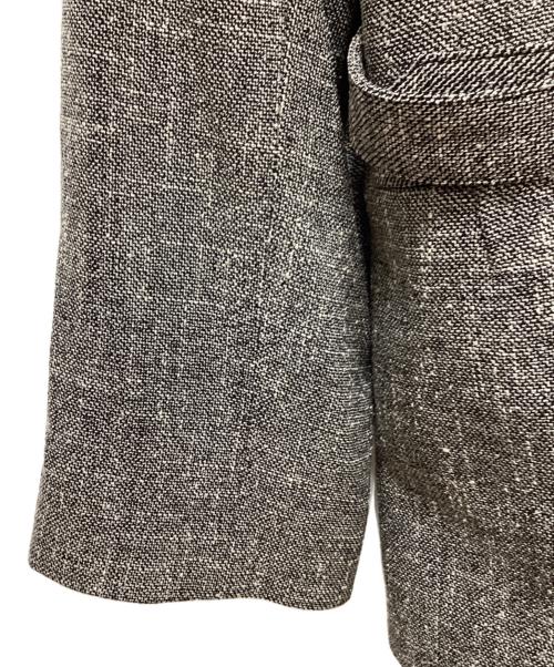 CULLNI（クルニ）CULLNI (クルニ) Slub Tweed Tailored Tie Locken Jacket グレー サイズ:1の古着・服飾アイテム
