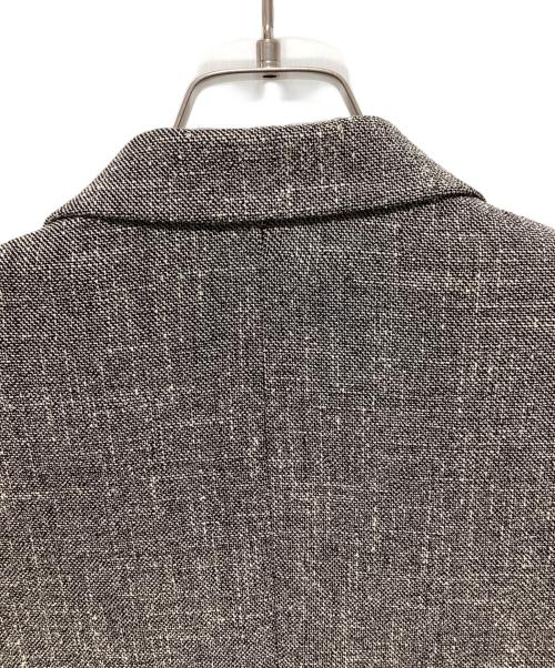 CULLNI（クルニ）CULLNI (クルニ) Slub Tweed Tailored Tie Locken Jacket グレー サイズ:1の古着・服飾アイテム