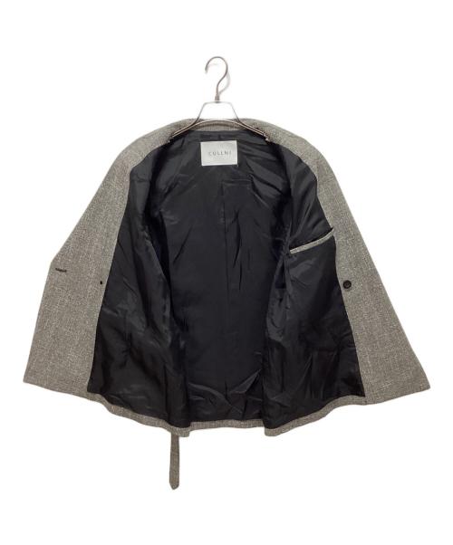 CULLNI（クルニ）CULLNI (クルニ) Slub Tweed Tailored Tie Locken Jacket グレー サイズ:1の古着・服飾アイテム