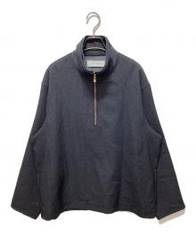 CULLNI（クルニ）の古着「Faux Denim Layered Stand Collar Pullover」｜ネイビー