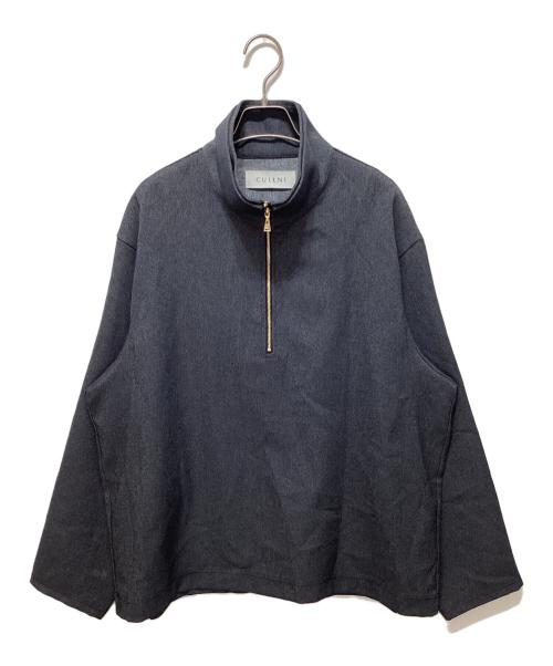 CULLNI（クルニ）CULLNI (クルニ) Faux Denim Layered Stand Collar Pullover ネイビー サイズ:1の古着・服飾アイテム