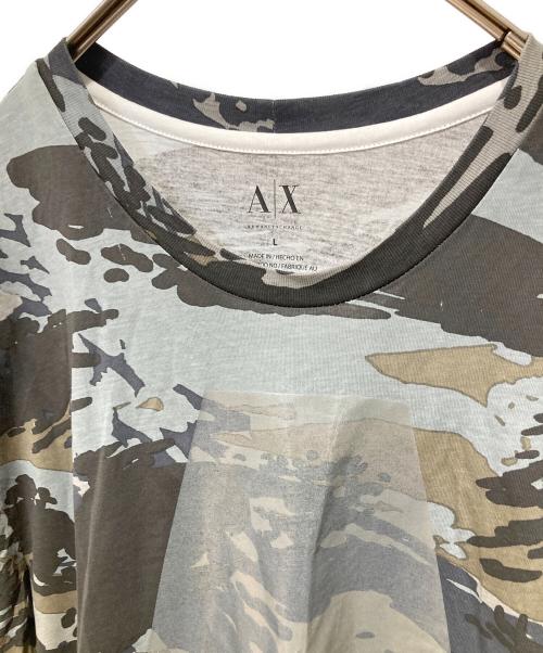 ARMANI EXCHANGE（アルマーニ エクスチェンジ）ARMANI EXCHANGE (アルマーニ エクスチェンジ) プリントTシャツ ブラック サイズ:Mの古着・服飾アイテム