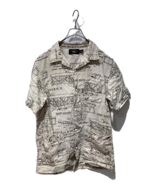 RRL（ダブルアールエル）RRL (ダブルアールエル) Aeroplane Print Shirt ベージュ サイズ:Sの古着・服飾アイテム