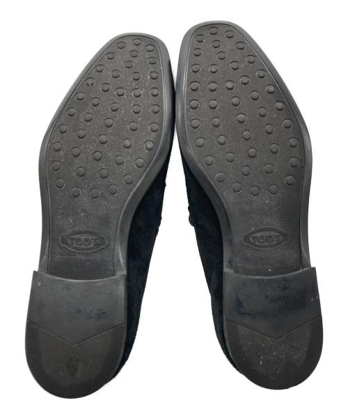 TOD'S（トッズ）TOD'S (トッズ) スウェードペニーローファー ブラック サイズ:26.5の古着・服飾アイテム