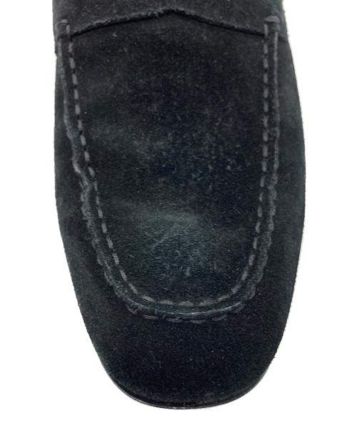 TOD'S（トッズ）TOD'S (トッズ) スウェードペニーローファー ブラック サイズ:26.5の古着・服飾アイテム