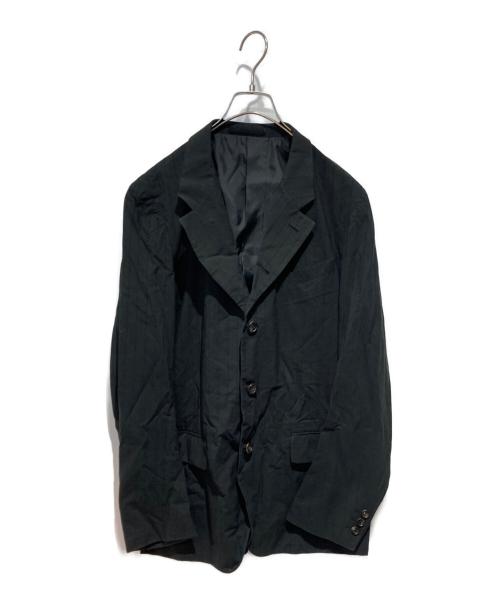 COMME des GARCONS HOMME PLUS（コムデギャルソンオムプリュス）COMME des GARCONS HOMME PLUS (コムデギャルソンオムプリュス) シルク混テーラードジャケット ブラック サイズ:Sの古着・服飾アイテム