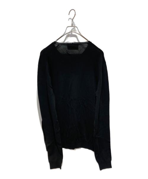 PRADA（プラダ）PRADA (プラダ) ウールニット ブラック サイズ:48の古着・服飾アイテム