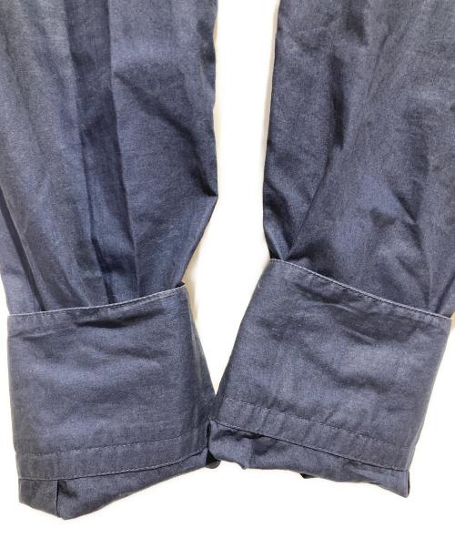 MARNI（マルニ）MARNI (マルニ) ロゴプリントコットンシャツ ネイビー サイズ:46の古着・服飾アイテム
