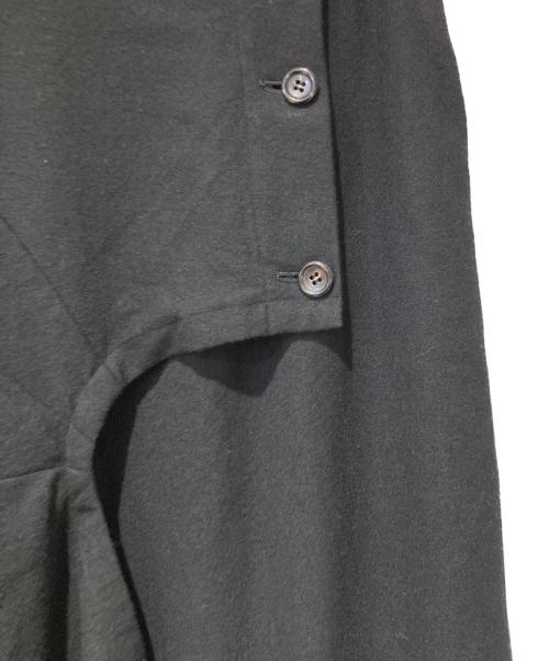COMME des GARCONS（コムデギャルソン）COMME des GARCONS (コムデギャルソン) ウールラップスカート ブラック サイズ:Mの古着・服飾アイテム