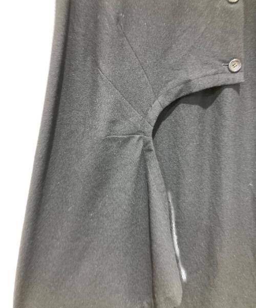 COMME des GARCONS（コムデギャルソン）COMME des GARCONS (コムデギャルソン) ウールラップスカート ブラック サイズ:Mの古着・服飾アイテム