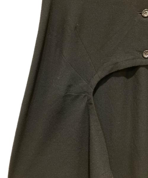 COMME des GARCONS（コムデギャルソン）COMME des GARCONS (コムデギャルソン) ウールラップスカート ブラック サイズ:Mの古着・服飾アイテム