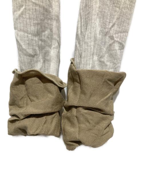TODAYFUL（トゥデイフル）TODAYFUL (トゥデイフル) Tuck Layered Long T-shirts グリーン×ベージュ サイズ: Freeの古着・服飾アイテム