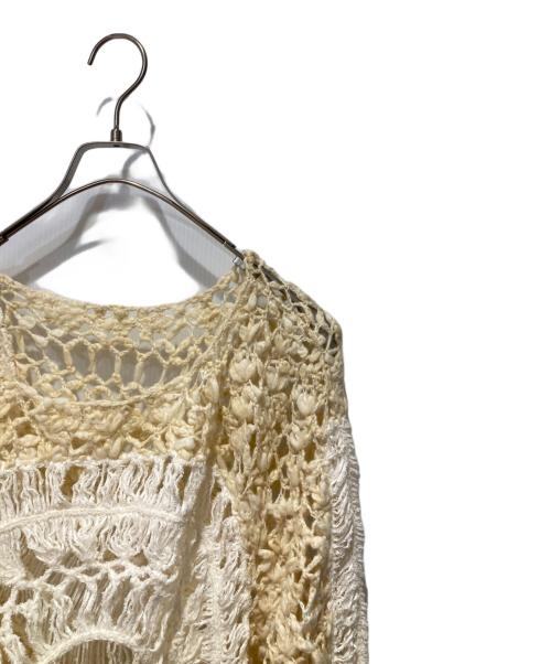 htage（テージ）HTAGE (テージ) バックオープンハンドデザインニット ベージュ サイズ:ＦＲＥＥの古着・服飾アイテム