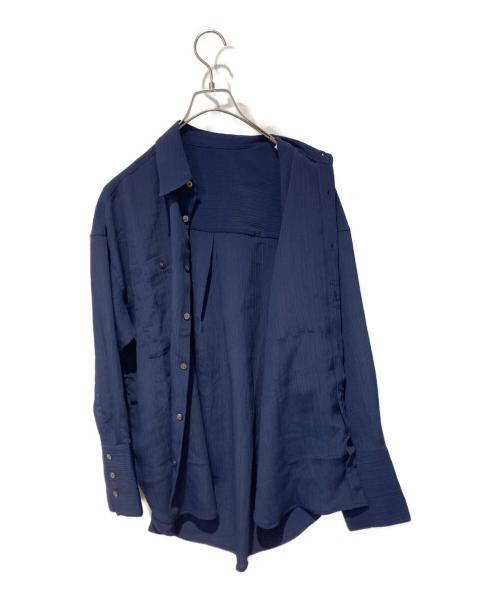 null（ヌル）null (ヌル) ビッグポケットシャツ ネイビー サイズ: Freeの古着・服飾アイテム