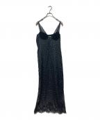 Henon.ー）の古着「LINGERIE CAMI DRESS」｜ブラック