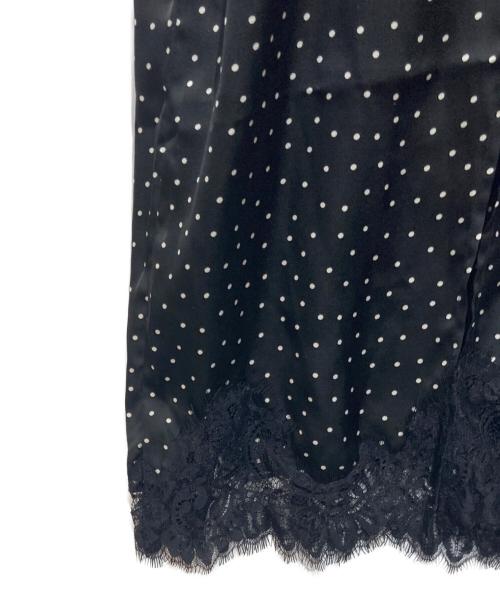 Henon.（ー）Henon. (ー) LINGERIE CAMI DRESS ブラック サイズ:FREEの古着・服飾アイテム