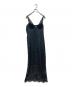 Henon.（ー）の古着「LINGERIE CAMI DRESS」｜ブラック