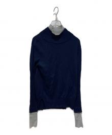 kayle（ケイル）の古着「COTTON SILK LAYERED TURTLE TOP」｜ネイビー