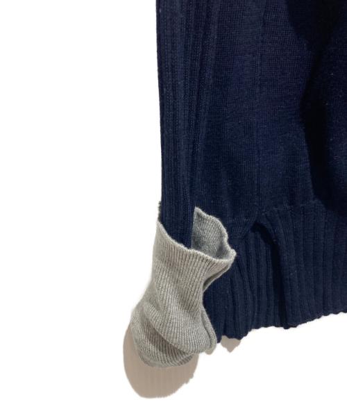 kayle（ケイル）KAYLE (ケイル) COTTON SILK LAYERED TURTLE TOP ネイビー サイズ:FREEの古着・服飾アイテム