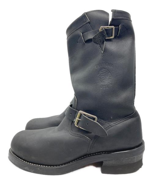 CHIPPEWA（チペワ）CHIPPEWA (チペワ) エンジニアブーツ ブラック サイズ:7　1/2の古着・服飾アイテム