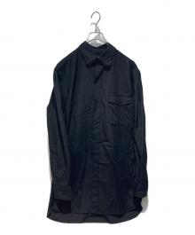 Yohji Yamamoto pour homme（ヨウジヤマモト プールオム）の古着「三枚衿B長袖コットンシャツ」｜ブラック