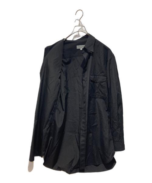 Yohji Yamamoto pour homme（ヨウジヤマモト プールオム）Yohji Yamamoto pour homme (ヨウジヤマモト プールオム) 三枚衿B長袖コットンシャツ ブラック サイズ:2の古着・服飾アイテム