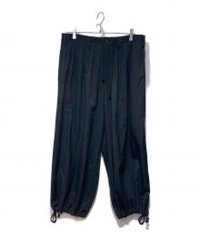 Yohji Yamamoto pour homme（ヨウジヤマモト プールオム）の古着「WOOL GABARDINE STANDARD BALOON PANTS」｜ブラック