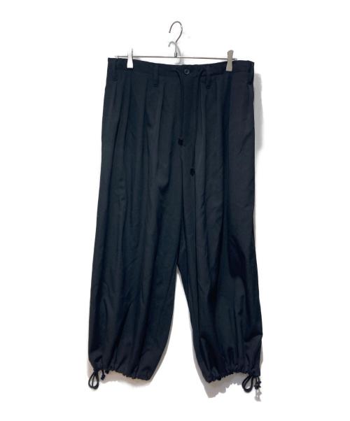 Yohji Yamamoto pour homme（ヨウジヤマモト プールオム）Yohji Yamamoto pour homme (ヨウジヤマモト プールオム) WOOL GABARDINE STANDARD BALOON PANTS ブラック サイズ:2の古着・服飾アイテム