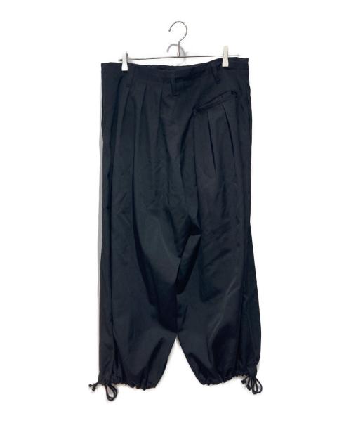 Yohji Yamamoto pour homme（ヨウジヤマモト プールオム）Yohji Yamamoto pour homme (ヨウジヤマモト プールオム) WOOL GABARDINE STANDARD BALOON PANTS ブラック サイズ:2の古着・服飾アイテム