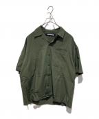 NEIGHBORHOODネイバーフッド）の古着「SOLID-COLOR HAWAIIAN SHIRT SS」｜オリーブ