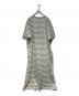 marimekko (マリメッコ) ボーダーカットソーワンピース グリーン サイズ:Ｌ：16000円