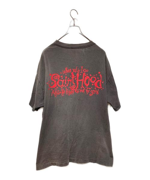 SAINT MICHAEL（セントマイケル）SAINT MICHAEL (セントマイケル) SAINT HOOD TEE ブラック サイズ:XXLの古着・服飾アイテム