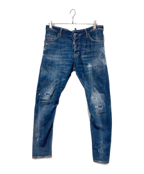 DSQUARED2（ディースクエアード）DSQUARED2 (ディースクエアード) sexy twist jean インディゴ サイズ:SIZE48の古着・服飾アイテム
