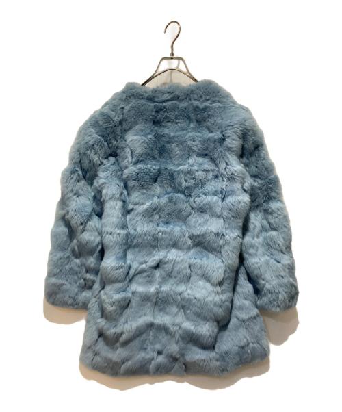 BLUGIRL（ブルーガール）BLUGIRL (ブルーガール) ファージャケット ブルー サイズ:38の古着・服飾アイテム