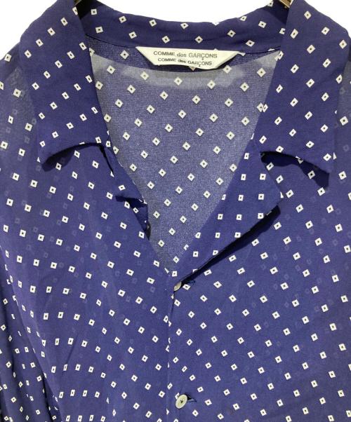 COMME des GARCONS（コムデギャルソン）COMME des GARCONS (コムデギャルソン) ドットシャツワンピース ネイビー サイズ:Ｌの古着・服飾アイテム