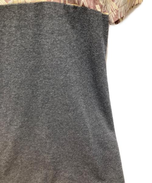 tricot COMME des GARCONS（トリココムデギャルソン）tricot COMME des GARCONS (トリココムデギャルソン) シャツドッキングワンピース ブラウン×グレー サイズ:不明の古着・服飾アイテム