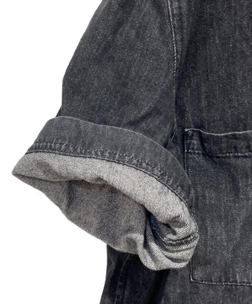 DIESEL（ディーゼル）DIESEL (ディーゼル) デニムオープンカラーシャツ ブラック サイズ:Sの古着・服飾アイテム