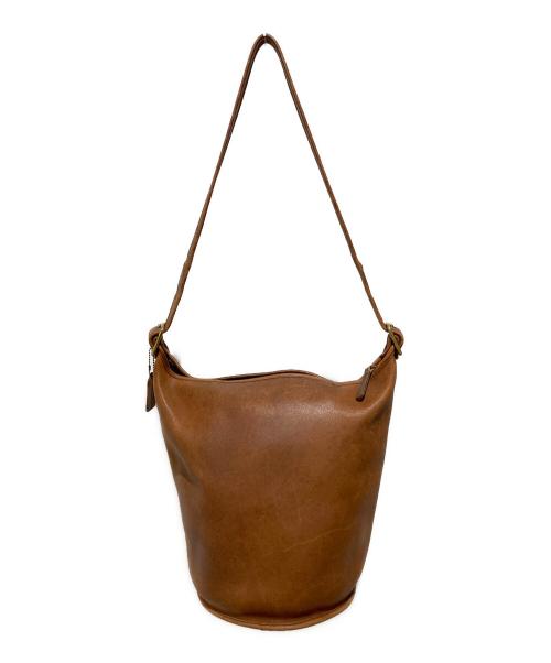 COACH（コーチ）COACH (コーチ) レザーショルダーバッグ ブラウンの古着・服飾アイテム