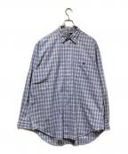 POLO RALPH LAURENポロ・ラルフローレン）の古着「チェックシャツ」｜ブルー