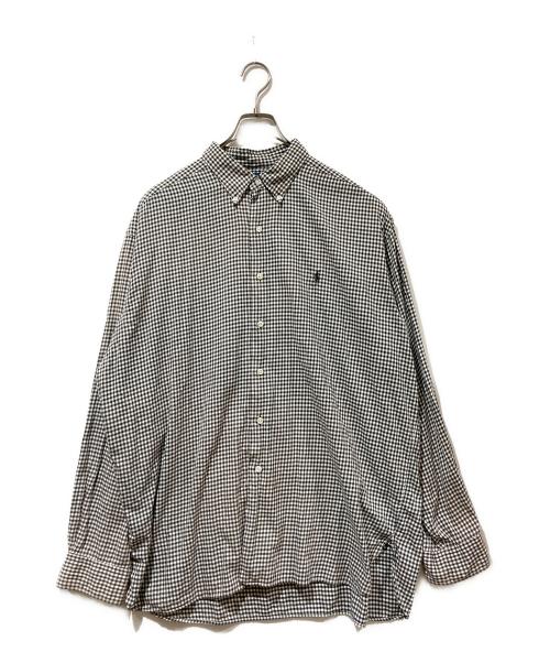 RALPH LAUREN（ラルフローレン）RALPH LAUREN (ラルフローレン) チェックBDシャツ ブラック サイズ:XLの古着・服飾アイテム