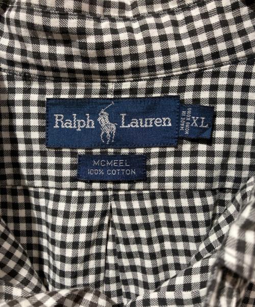 RALPH LAUREN（ラルフローレン）RALPH LAUREN (ラルフローレン) チェックBDシャツ ブラック サイズ:XLの古着・服飾アイテム