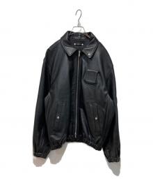 ssstein（シュタイン）の古着「SHEEP LEATHER FLIGHT JACKET」｜ブラック
